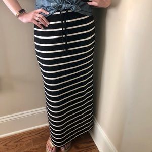 Lou and Gray Striped Maxi Skirt
